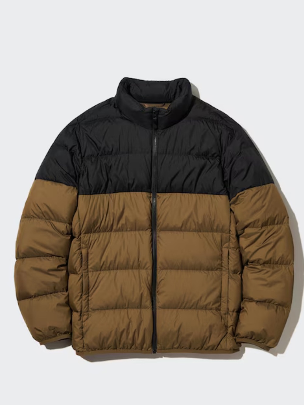 Uniqlo Two-Tone Black & Brown Men's Puffer Jacket